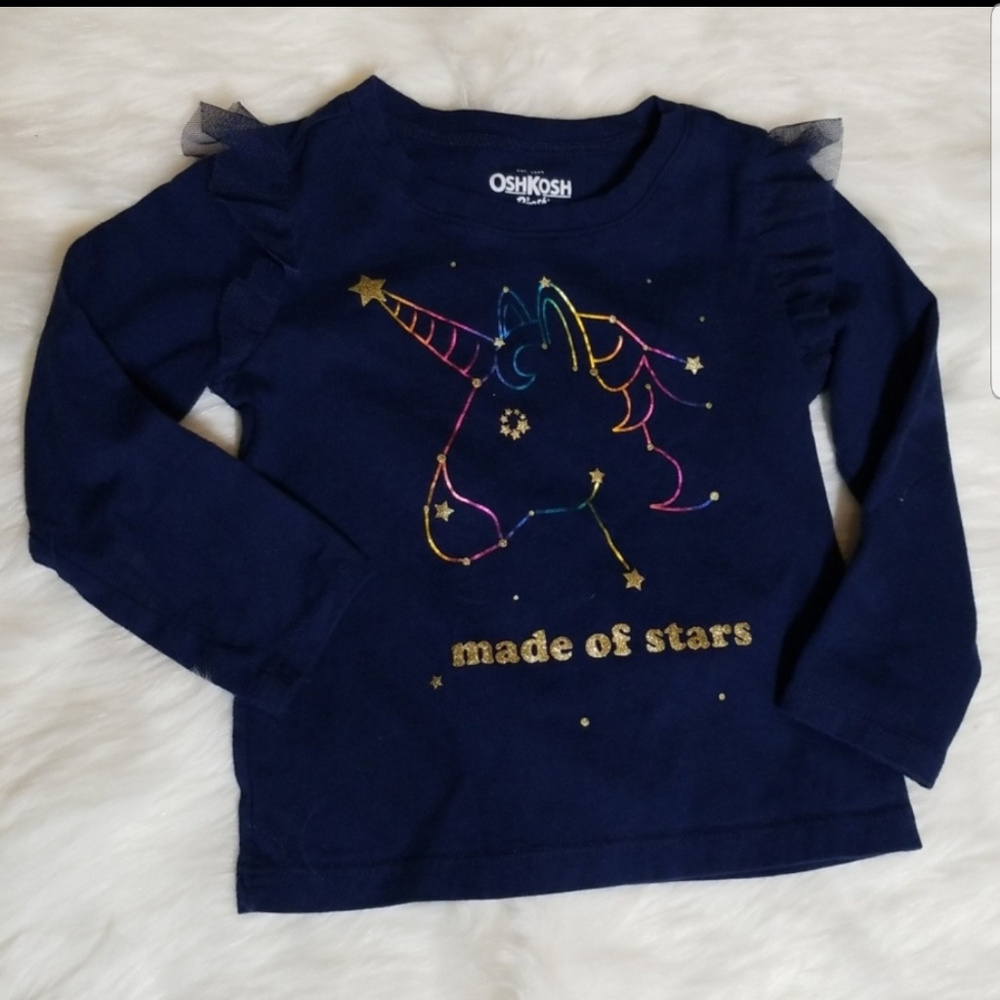 3/$10 OSHKOSH | Long Sleeves Shirt 18-24M Blue